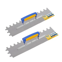 Kit 2 Desempenadeira de Aço Dente U 10X40 - Castor
