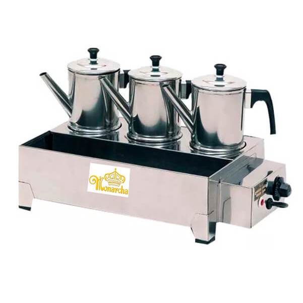 Esterilizador Inox 3 Bules Elétrico 220v Monarcha