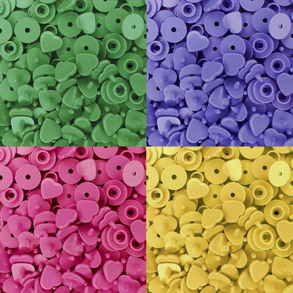 Botão De Pressão Tic Tac Coração Tamanho 10 C/50 em Oferta na Shopee