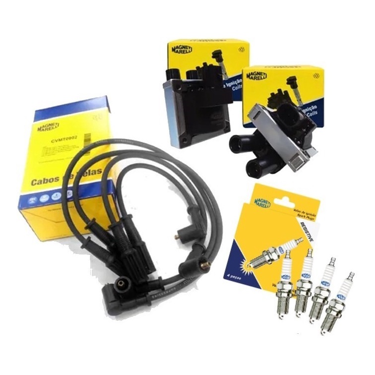 Kit Bobinas Cabo E Vela Palio 1.0 1.3 8v fire 2001 2002 2003 em Oferta na Shopee