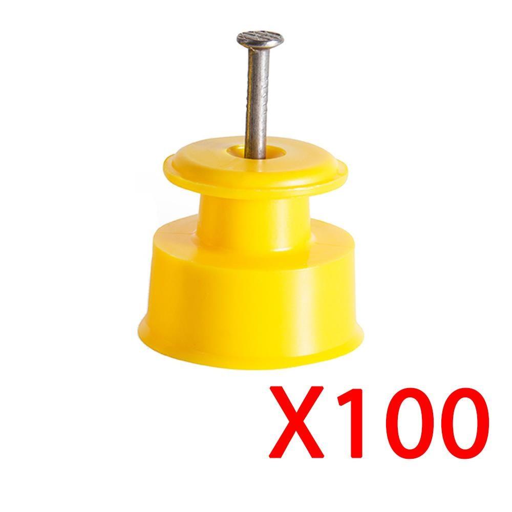 Isolador Zebu Roldana Amarelo 30 100 Unidades 27847