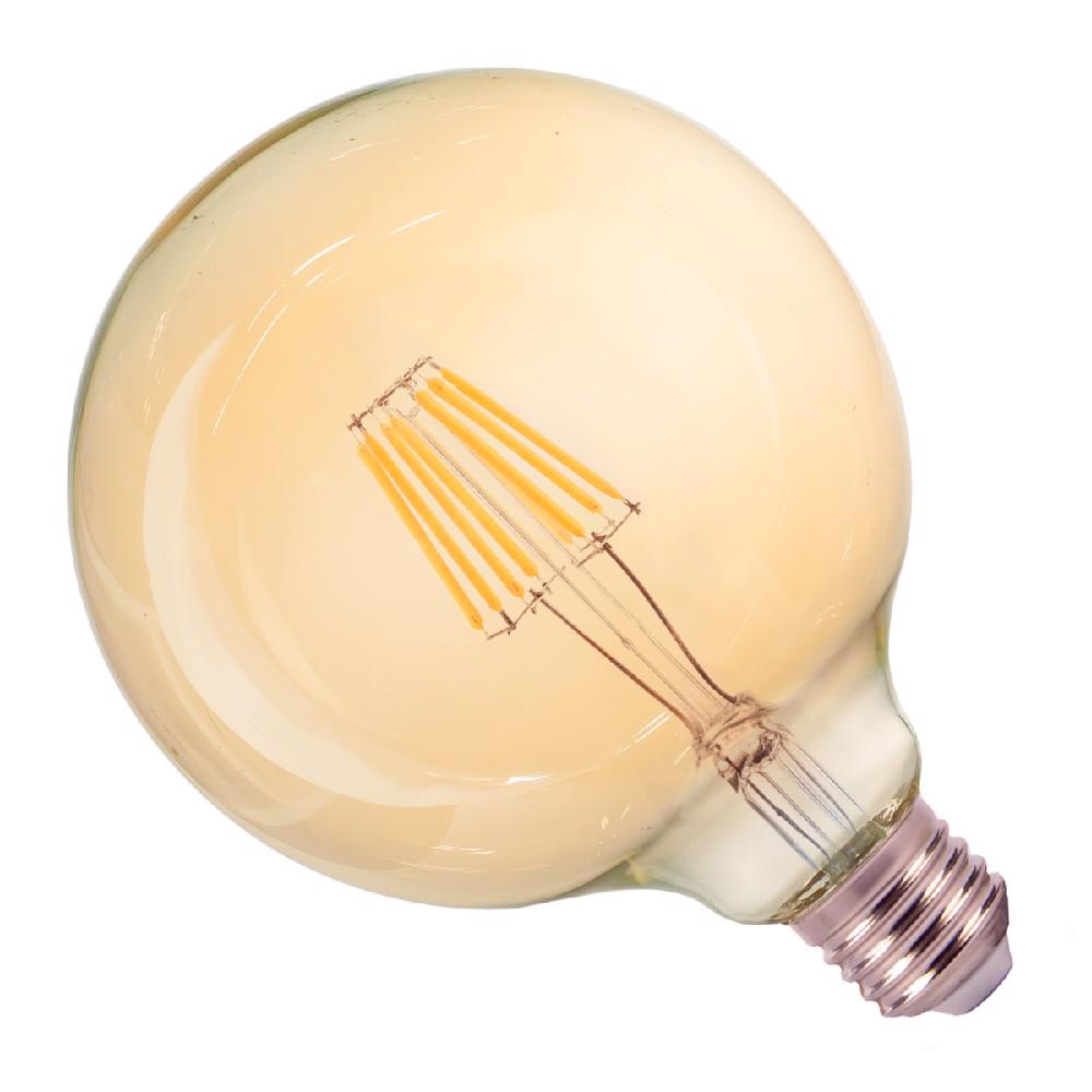 Lâmpada de Filamento Led Âmbar 2200K Globo G125 4W - Noll Led
