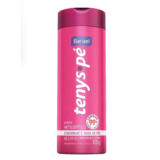Tenys Pé Baruel em Pó Woman Rosa 100 g (unidade)