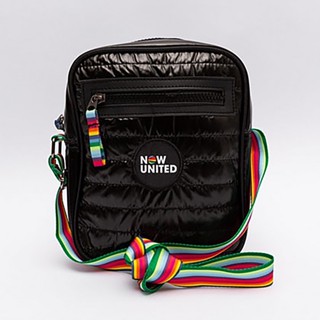 BOLSA TRANSVERSAL NOW UNITED COME TOGETHER NU3271 PRETO