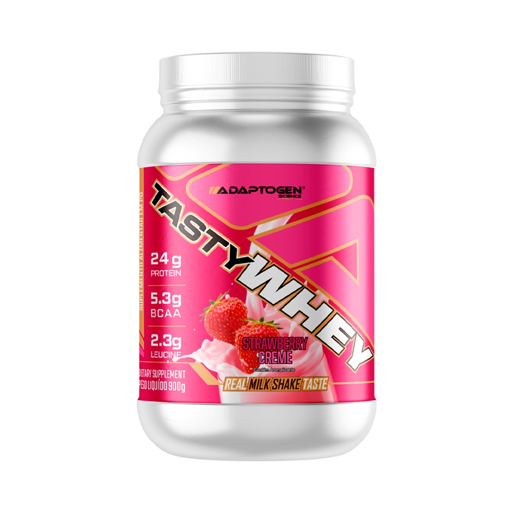 Tasty Whey 3W (900g) Strawberry Creme Adaptogen