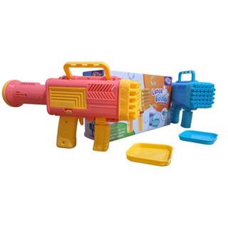 Lança Bolha Pistola Máquina Fazer Bolinha de Sabão Azul