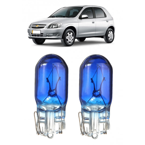 Par Lampada Pingo T10 Super Branca Celta Farol Teto Placa 5w em Oferta na Shopee