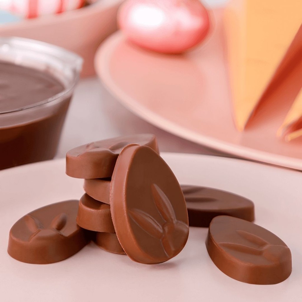 Forma para chocolate BWB - Simples - TABLETINHO OVO COELHO - Cód.: 10611 em Oferta na Shopee