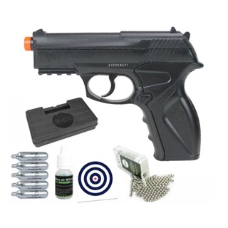 Pistola de Pressão CO2 C11 Esferas 6mm Wingun + CO2 + Combo em Oferta na Shopee