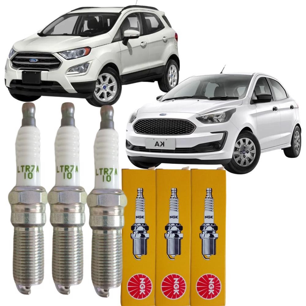 Jogo de Velas Ford Ka Ecosport 1.5 12v 3cil Dragon Flex Ngk em Oferta na Shopee
