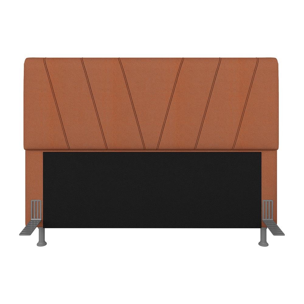 Cabeceira Estofada Queen Bragança Suede Terracota - Móveis Arapongas em Oferta na Shopee