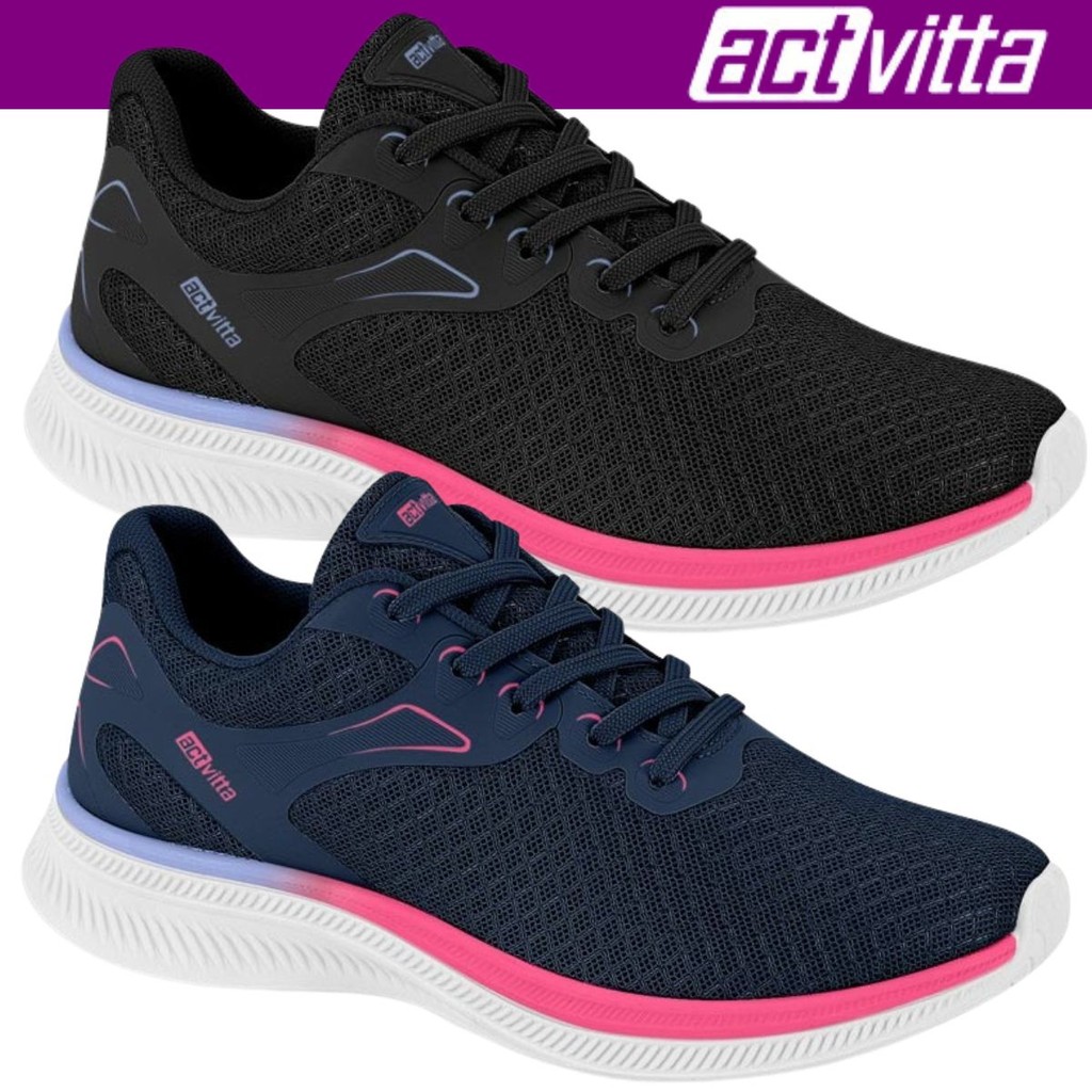 Tênis Feminino Actvitta Esportivo Sport Caminhada Trabalho em Oferta na Shopee