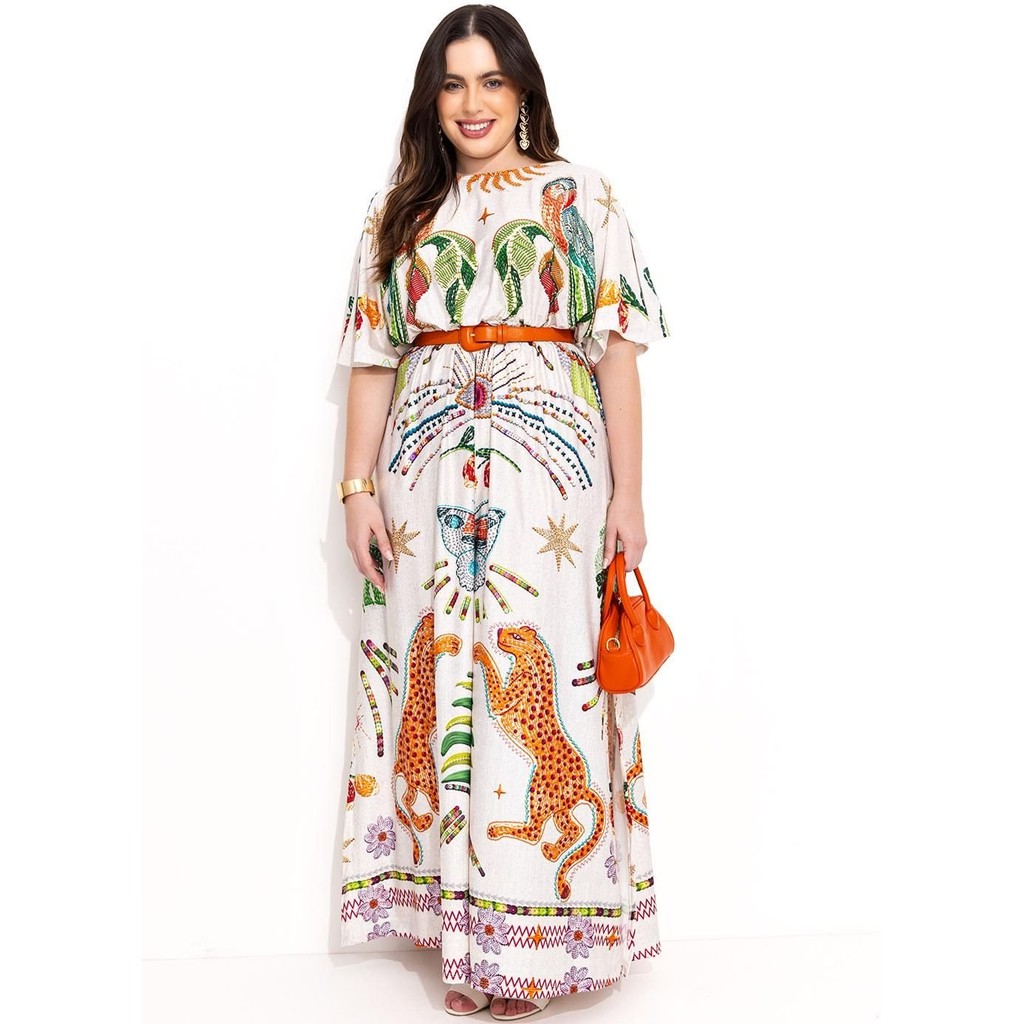 Vestido Em Malha Fria Bege Quintess