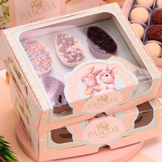 10 CAIXA PARA 20 DOCES OU 6 MINI OVOS 50G COM VISOR CARINHOSA 4650 ( PASCOA JANGO 2025 ) em Oferta na Shopee