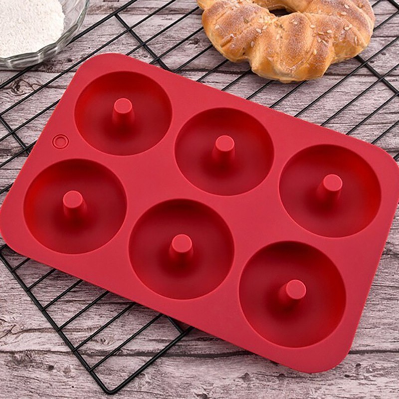 Forma Para Mini Donuts Rosquinhas 6 Moldes Mini Pudins Silicone 6 Cavidades Clink