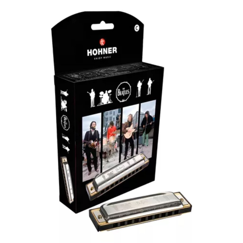 Gaita Harmonica Diatonica The Beatles Hohner C (em Dó)