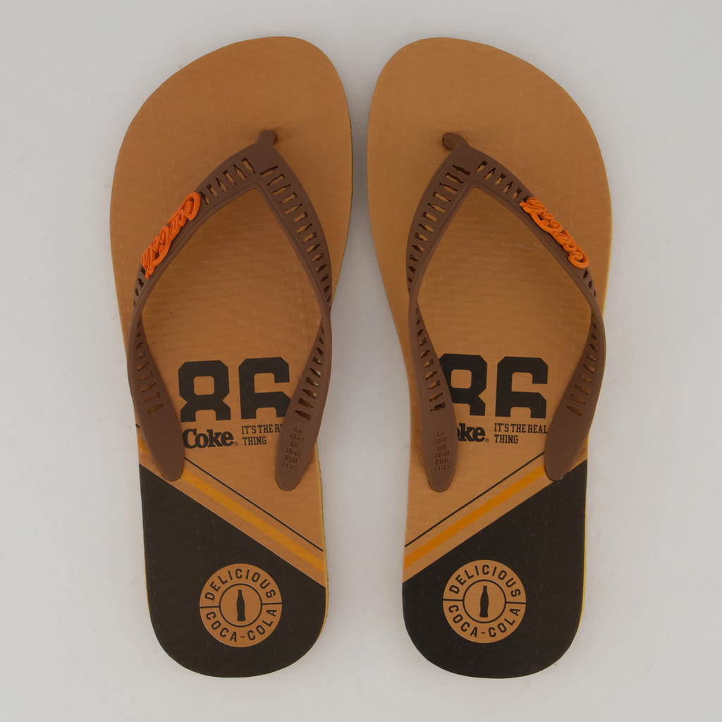 Chinelo Coca Cola Sprint Marrom - Men Shoes
