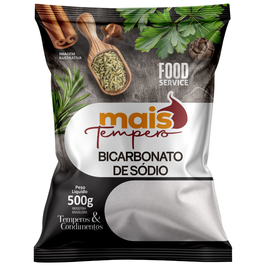 Bicarbonato de Sódio - 1Kg - Super Linha Premium Mais Tempero
