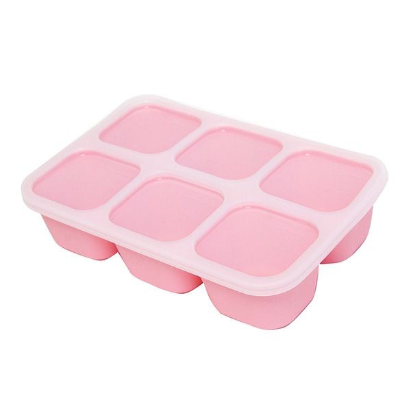 Porta Papinha de Silicone com Tampa 6 Cubos (60ml) Porquinho - Marcus & Marcus em Oferta na Shopee
