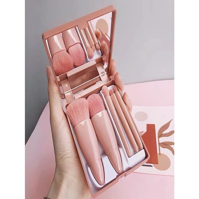 5 Kit de pincéis Para maquiagem Com espelho super sofisticado