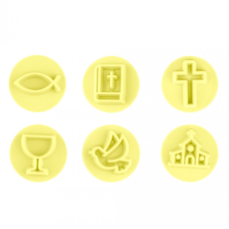 Kit Carimbos - Batizado 2 cm - 7 unidades - BlueStar - Rizzo em Oferta na Shopee