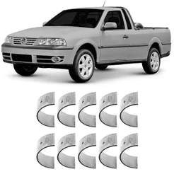 Bronzina Casquilho Mancal STD Saveiro Voyage Santana 1.6 1.8 2.0 8V 85 a 2009 SBC326 Metal Leve
