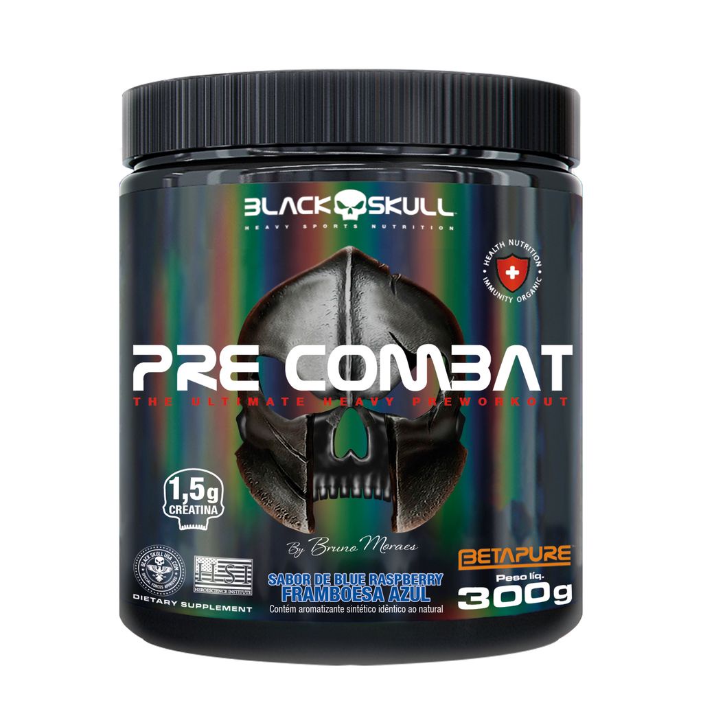 Pré-treino Pré-combat - 300g Pré Treino Black Skull