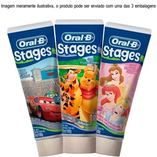 Creme Dental Oral-B Stages Infantil Sabores 100g