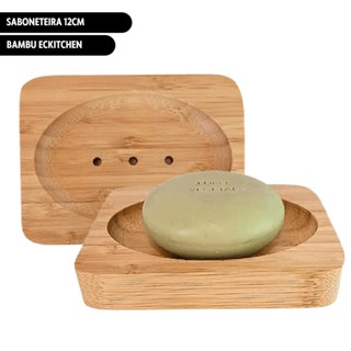 Saboneteira 12cm Bambu Eco Kitchen Mimo Style em Oferta na Shopee