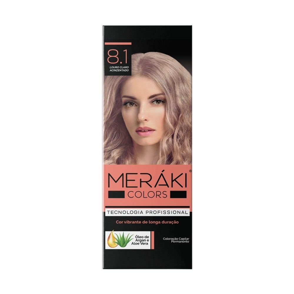 Kit Tintura Meráki Color Louro Claro Acinzentado 8.1 125gr em Oferta na Shopee