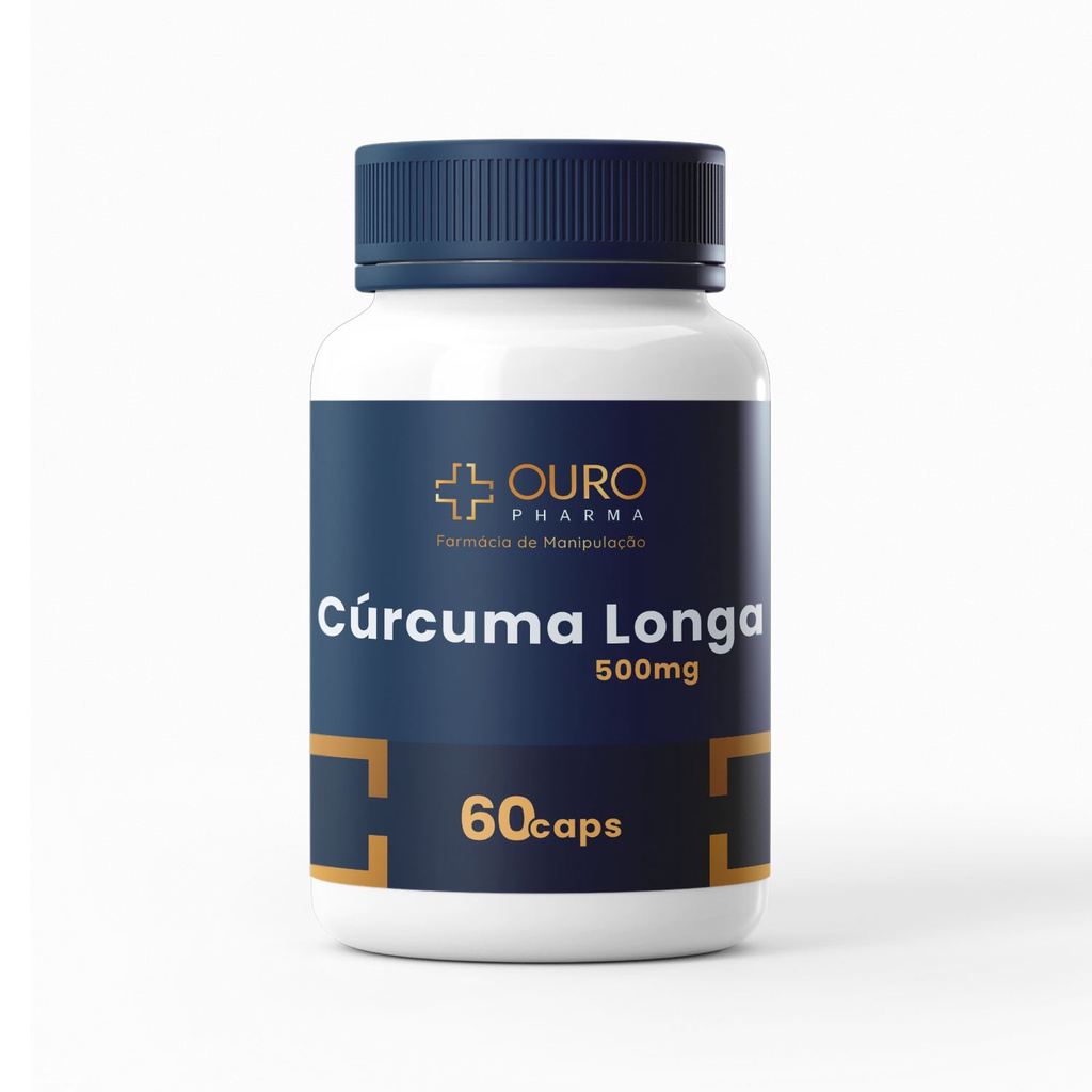 Cúrcuma Longa Pura 500mg 95% Curcuminóides