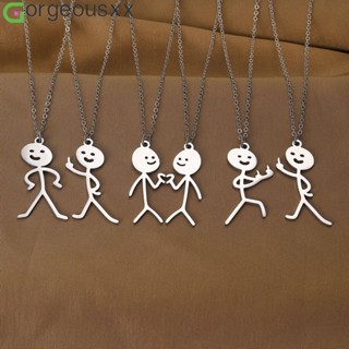 Lindo E Engraçado Colar De Dedo Homem Pingente De Casal Para Mulher Desenho Animado Fxck You Doodle Necklaces Jewelry