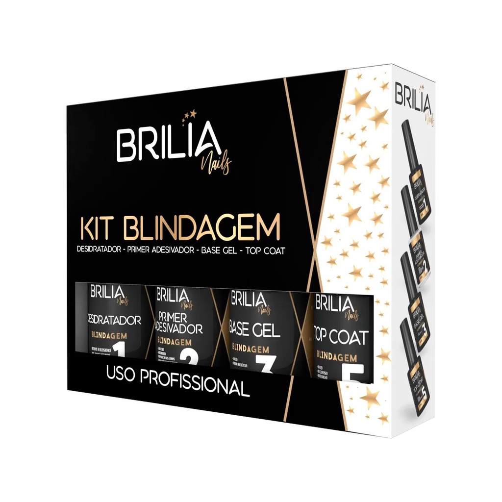 KIT BLINDAGEM DIAMANTE BRILIA NAILS