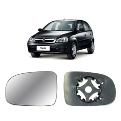 Lente Retrovisor Convexo Para Chevrolet Corsa / Montana 2003 a 2010 Lado Direito