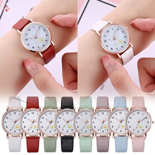 Relógios Feminino Daisy PU Couro Meninas Casual Presente OY