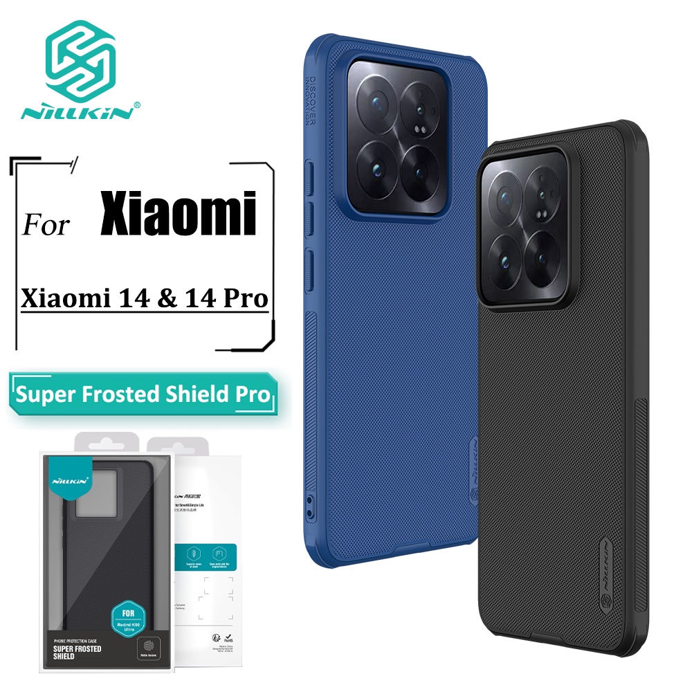 Capa Nillkin Super Frosted Shield Pro Para Xiaomi 14 Pro 14 Telefone TPU Ultra Fina Mate + PC Anti-Impressão Digital Tra em Oferta na Shopee