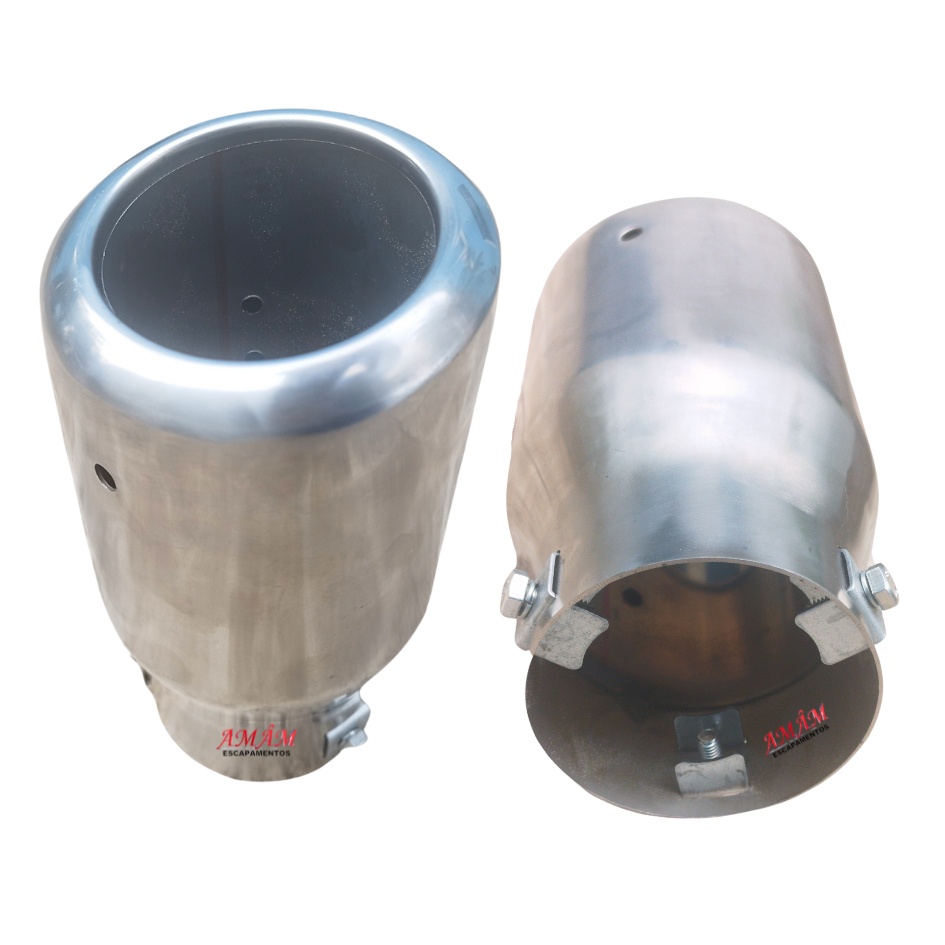 Ponteira Inox Chanfrada Universal 4 Polegadas para Volkswagen