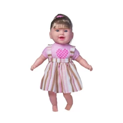 Brinquedo Boneca com Som Plástico Vinil 44cm Produz 115 Frases Diferentes + 3 anos Cotiplas - 2255