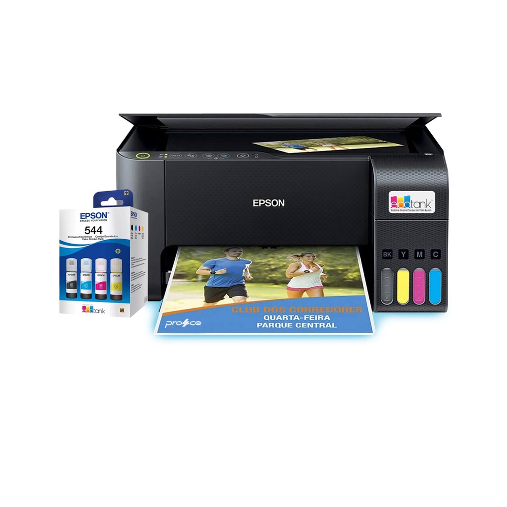 Kit Impressora Multifuncional Epson L3250 + Refil Tinta T544 em Oferta na Shopee