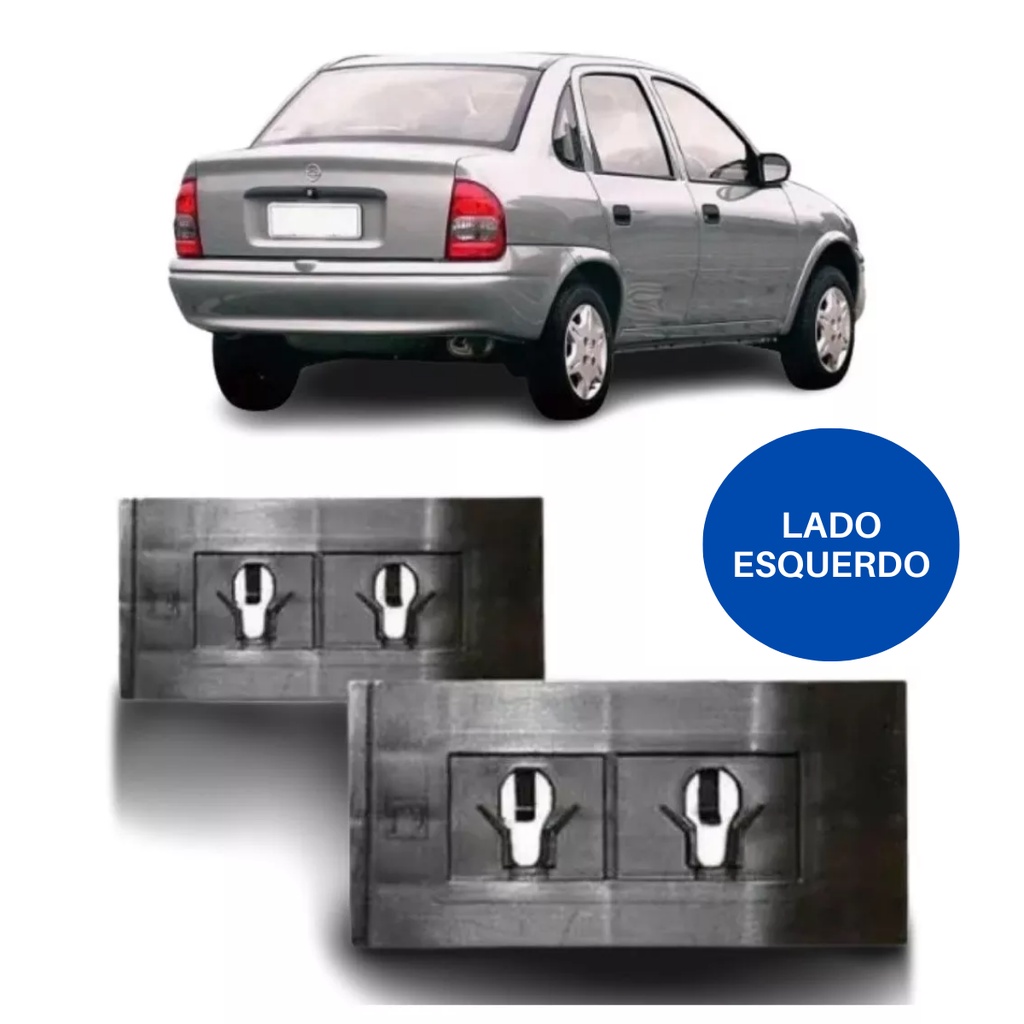 Suporte Guia Parachoque Traseiro Corsa 1994/2010 Esquerdo
