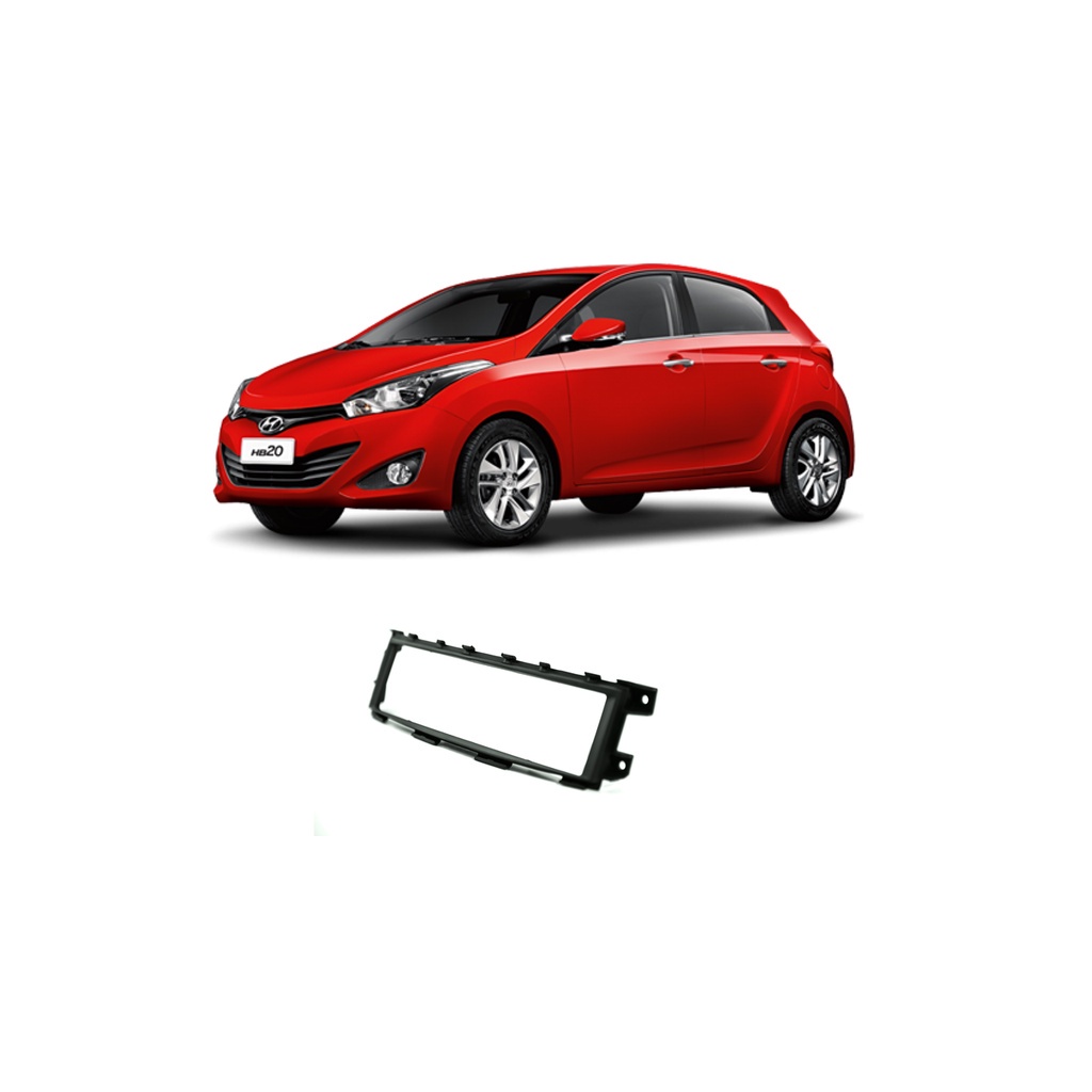 Moldura 1 Din HB20 2012 em diante sem rádio BR EPX092 Painel Carro Multimídia em Oferta na Shopee