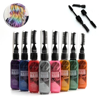 Máscara Para Cabelo Tinta Temporária Lavável Magic Hair - Vivai