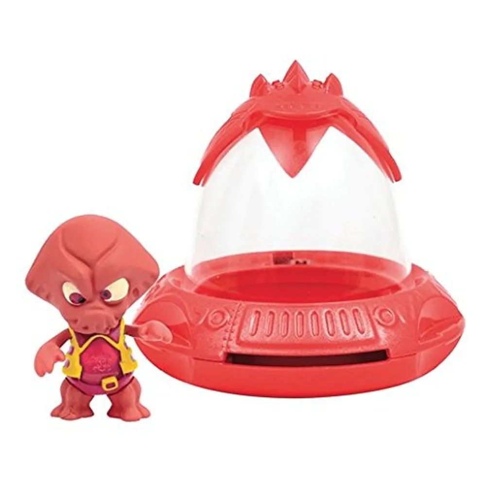 Exogini - Ufogino - Boneco com Nave Espacial Vermelha - Candide