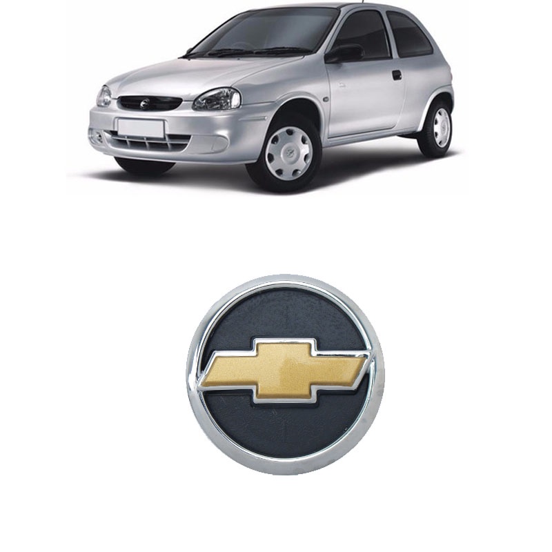 Emblema Grade Corsa 1996 1997 1998 1999 Gravata Dourado