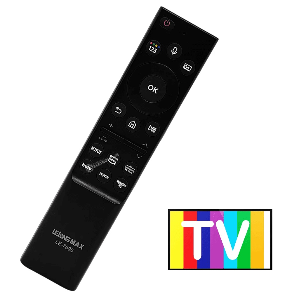 Controle Remoto TV Compatível Samsung Plasma Função 3D 58au7700 LE7690