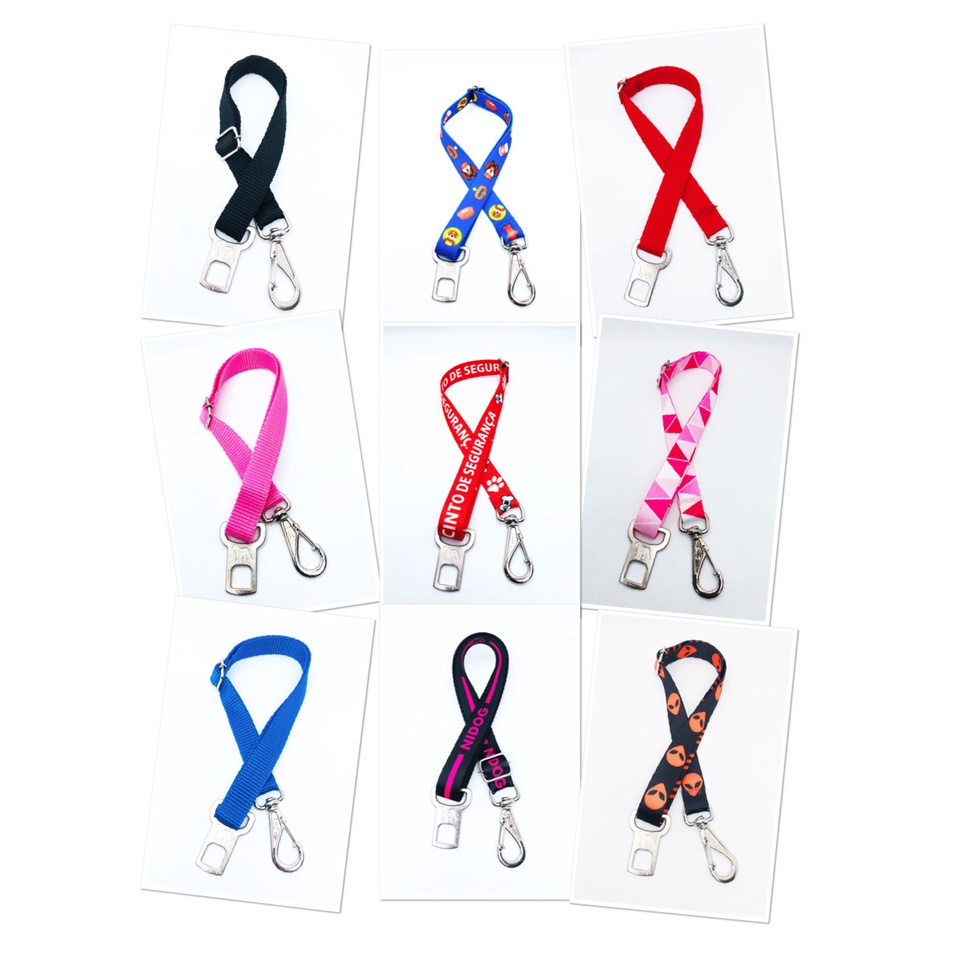 Cinto de Segurança para Pet Regulável Encaixe Universal Carro Cães e Gatos ENVIO IMEDIATO