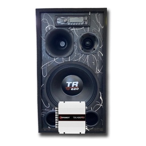 CAIXA BOB ATIVA TR 620 MÓDULO TARAMPS MP3 BT USB RESIDENCIAL PRETA E BRANCA