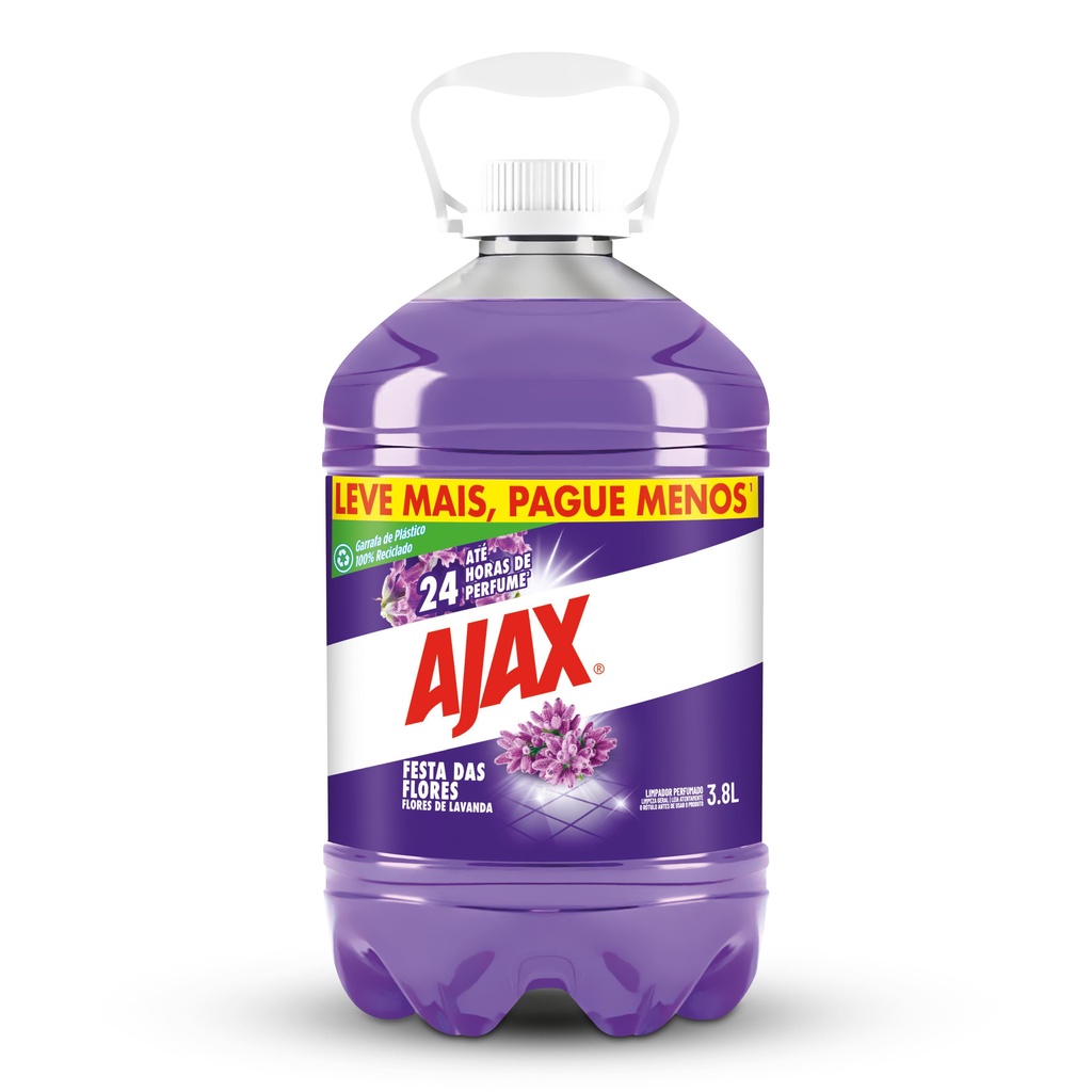Limpador Diluível Ajax Festa das Flores Lavanda 3,8l - Home & Living