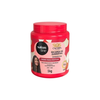 Creme para Pentear Salon Line SOS Cachos Recarga De Queratina 1kg em Oferta na Shopee