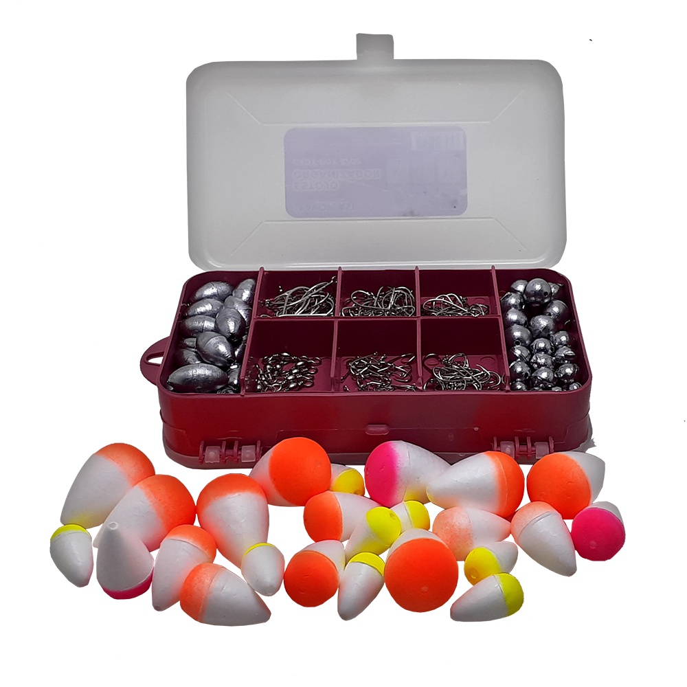 Maleta De Pesca Com Boias Anzol Chumbos E Girador Oferta - Sports & Outdoors